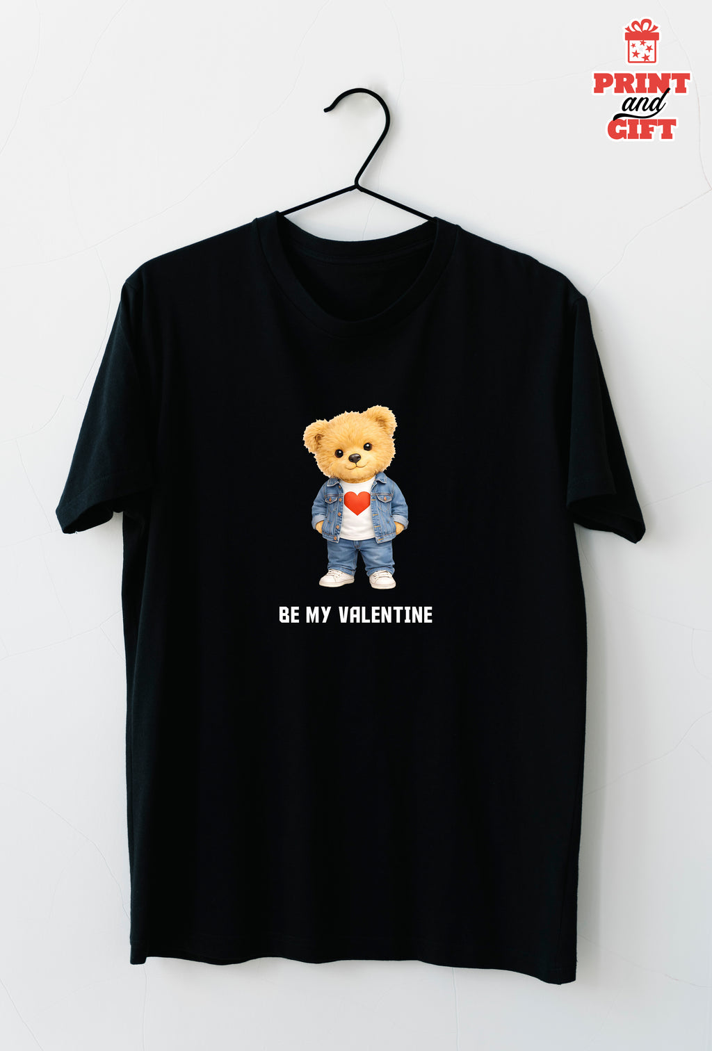 T-shirt bear valentine