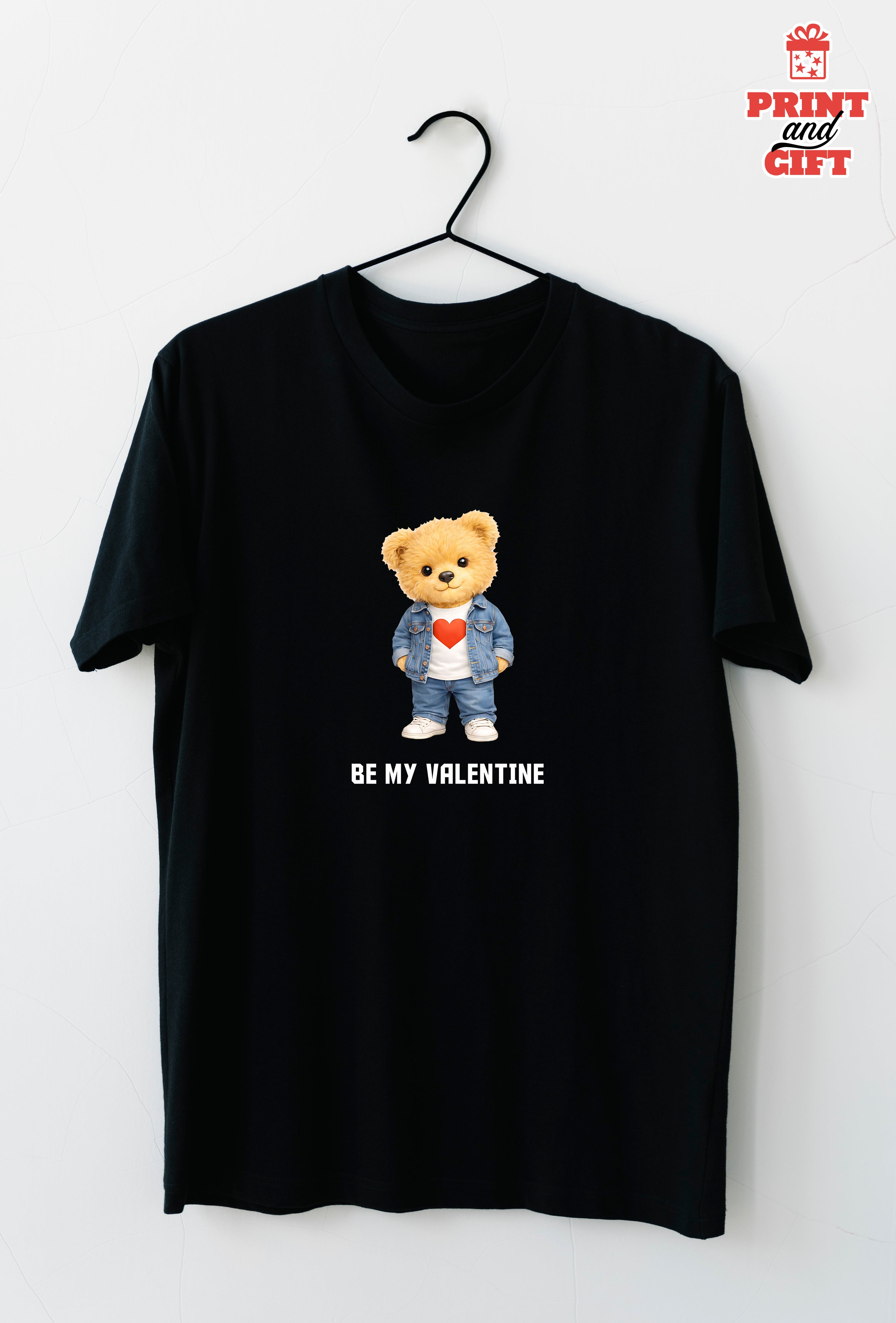T-shirt bear valentine