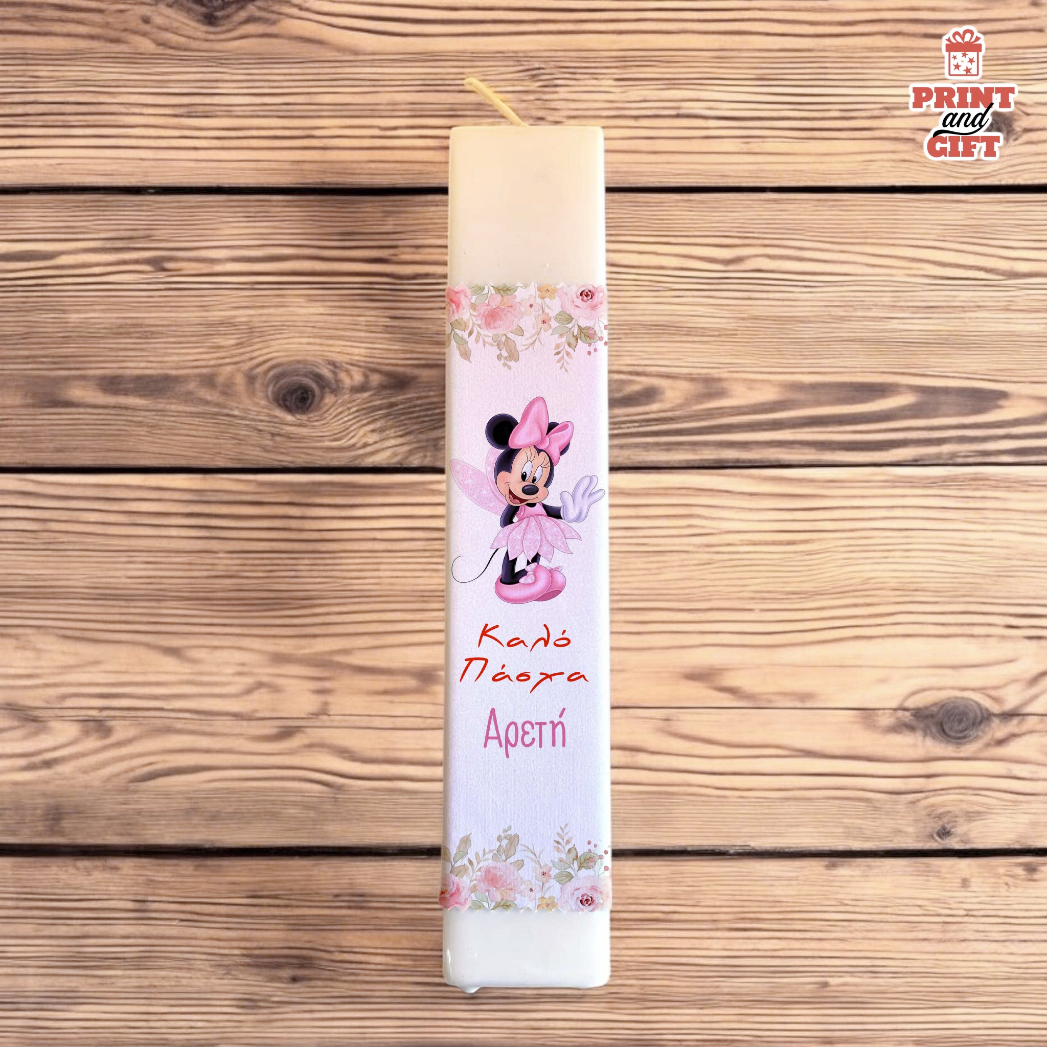 Αρωματική Λαμπάδα με σχέδιο minnie
