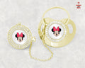 Βρεφική πιπίλα χρυσή minnie mouse