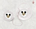 Βρεφική πιπίλα ασημί mickey