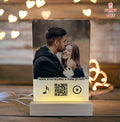 Ακρυλικό Φωτιστικό LED με φωτο & qrcode τραγούδι