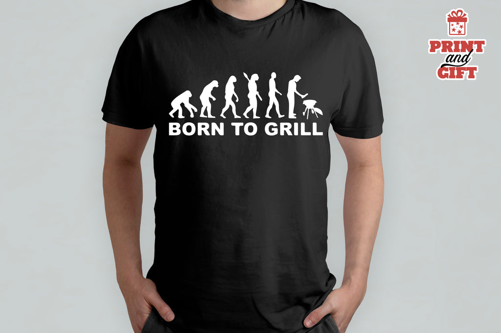 T-shirt born to grill