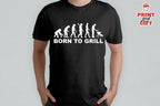 T-shirt born to grill