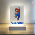 Ακρυλικό φωτιστικό με εκτύπωση super mario