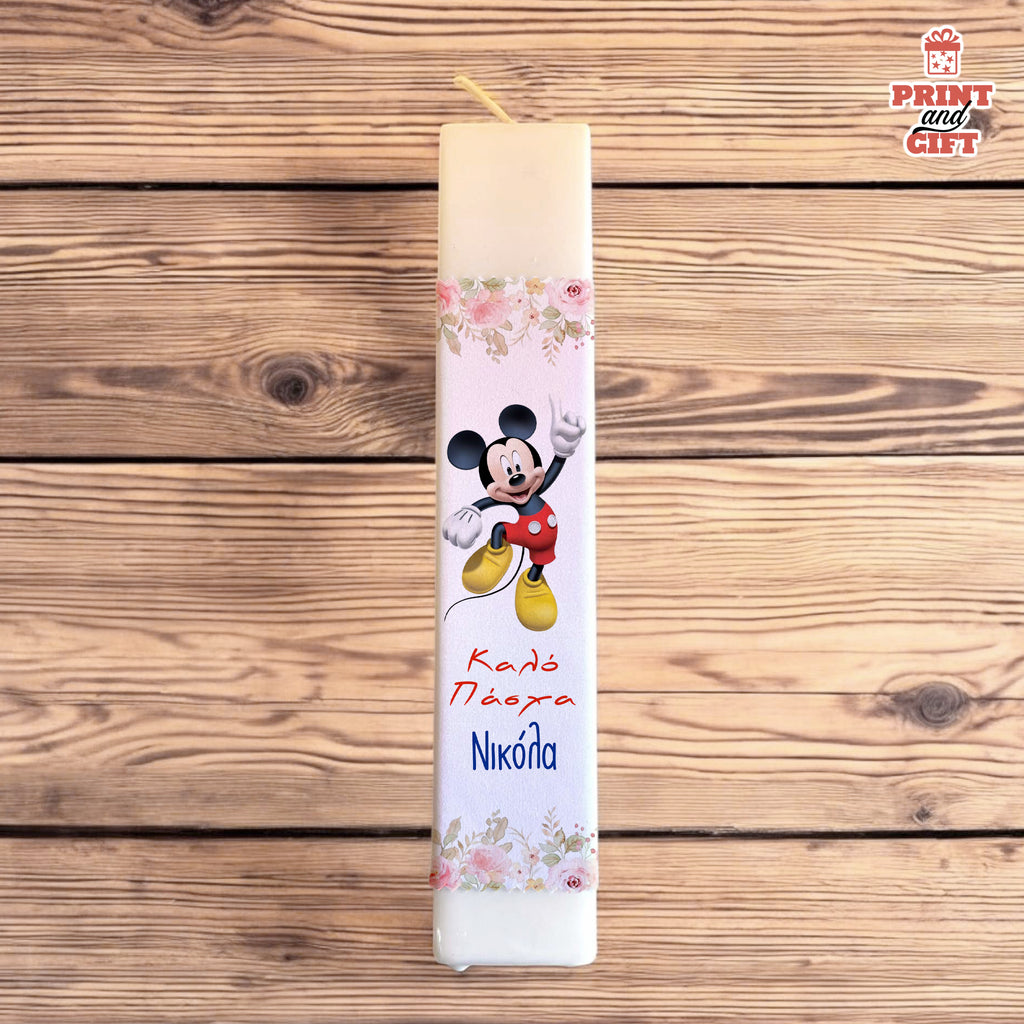 Αρωματική Λαμπάδα με σχέδιο mickey