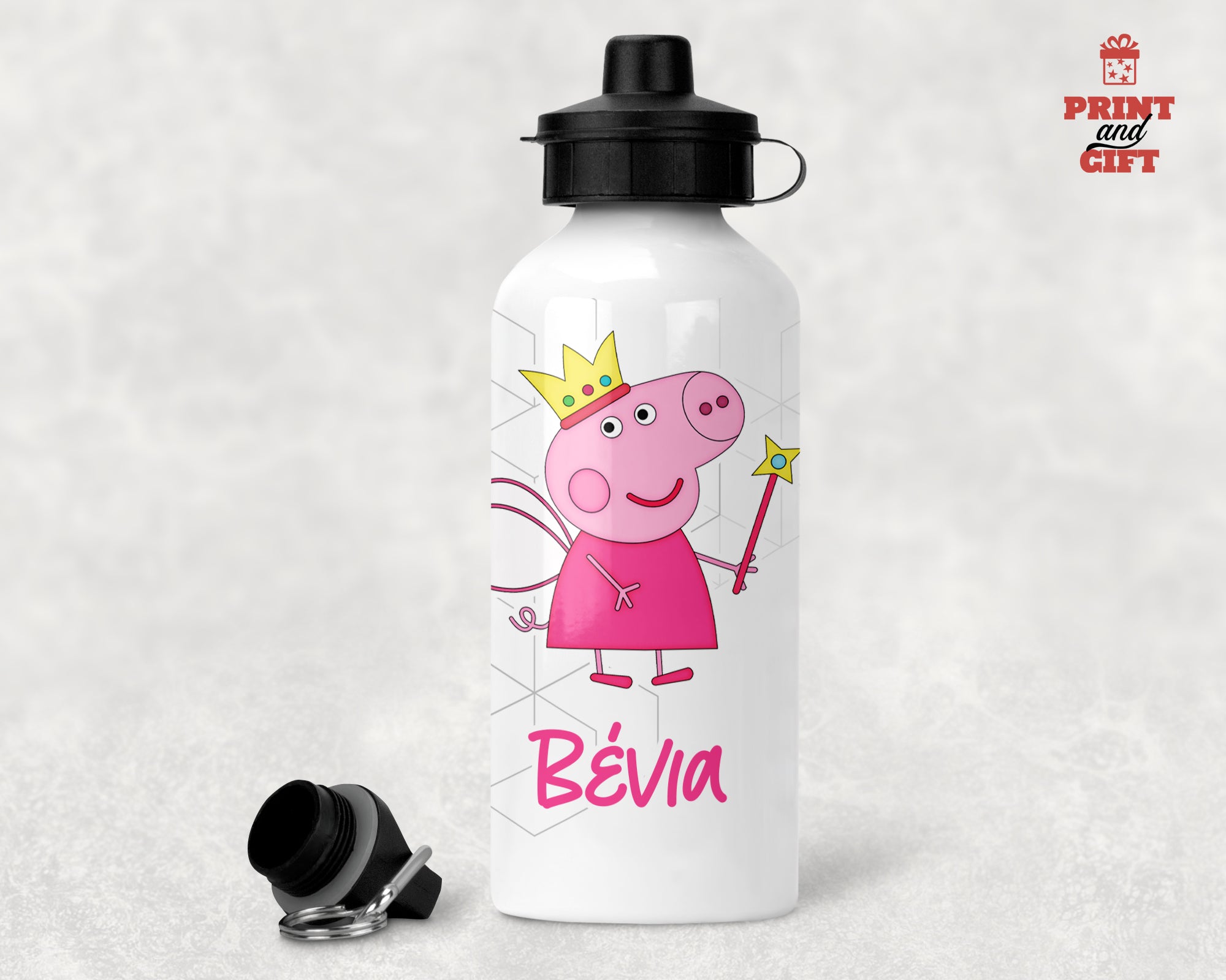 Μπουκάλι Αλουμνίου με 2πλό καπάκι peppa pig