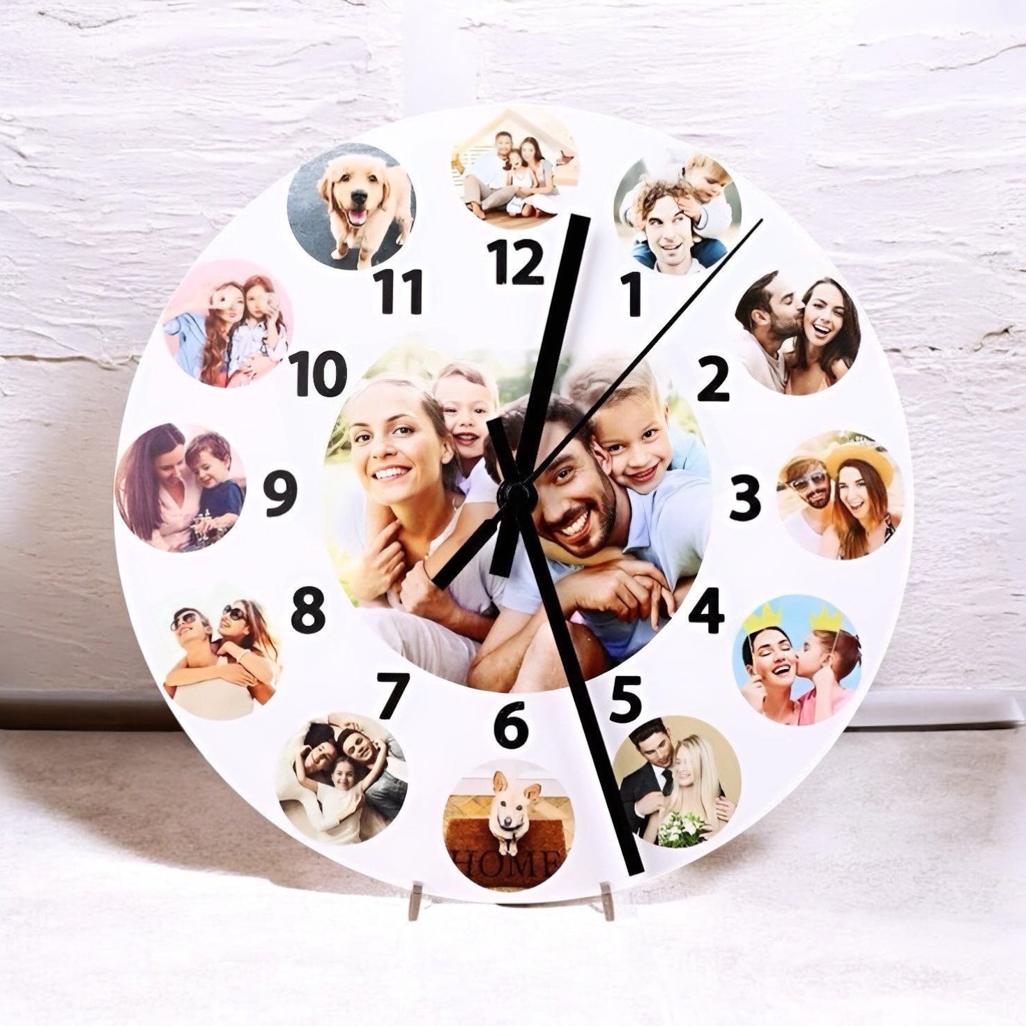 Ρολόι τοίχου με φωτογραφίες